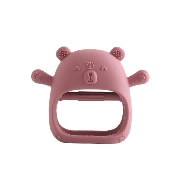 Bear Silicone Baby Teether Glove