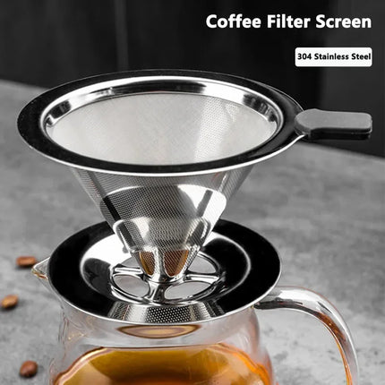 Filtre à café réutilisable en acier inoxydable