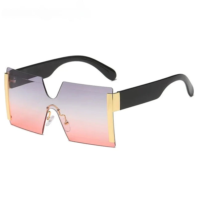 Luxury Rimless Gradient Square Sunglasses for Women