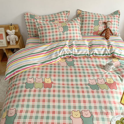 Four Piece Set Of Cute Cartoon Bed Sheets - Wnkrs