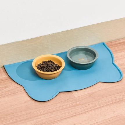 Tapis d'alimentation imperméable et antidérapant pour chats et chiens