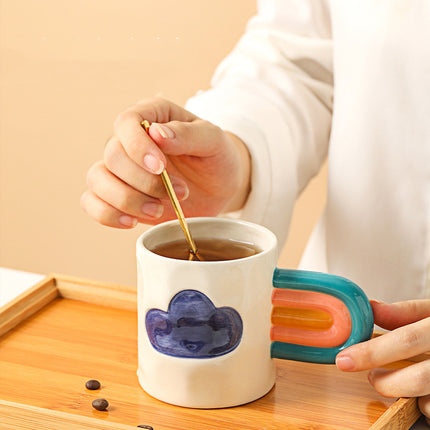 Rainbow Mug Trend Creative Ceramic Mug - Wnkrs