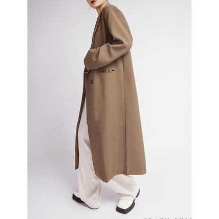 Trench-coat croisé à carreaux pour femme