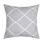2pcs 18x18in / Grey with white diamond pattern