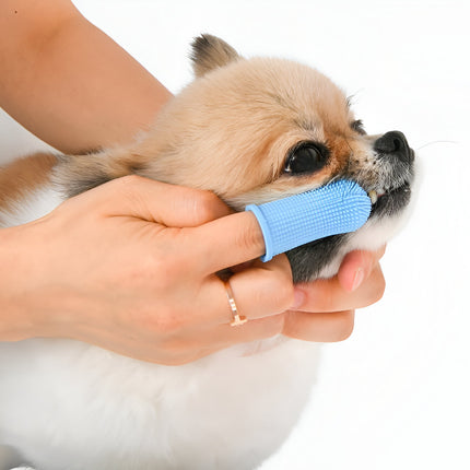 Cepillo de dientes de dedo súper suave para mascotas