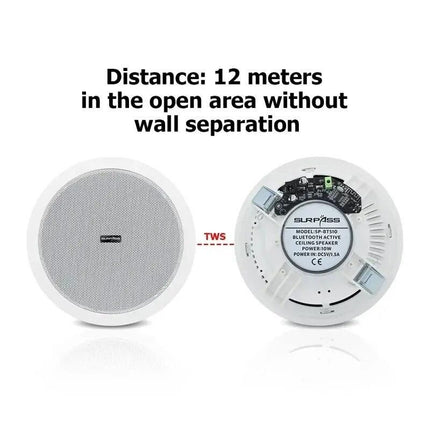 Bluetooth 10W Waterproof Active Ceiling Speaker - Wnkrs