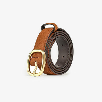 Ceinture en cuir fendu pour femme