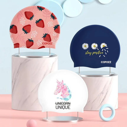 Bonnet de bain unisexe en silicone avec protection auditive : coloré et étanche