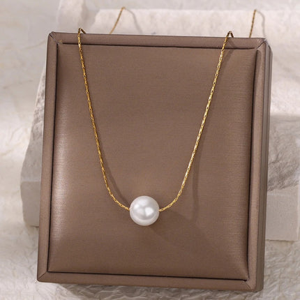 Collier de perles minimaliste pour femme