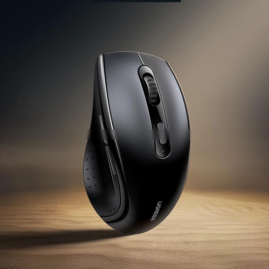 Wireless Silent Mouse with 1600DPI, 6 Buttons & USB Receiver