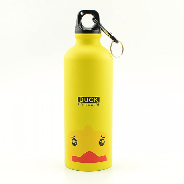 Bouteille d'eau portable en alliage d'aluminium de 500 ml pour le camping et le cyclisme