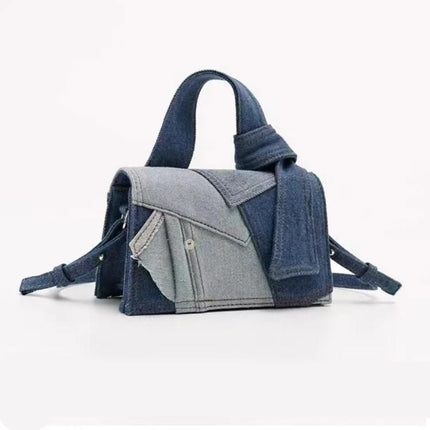 Sac à bandoulière chic en denim