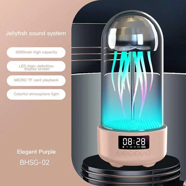 Mini Jellyfish Bluetooth Speaker with Colorful Lamp and Octopus Audio - Wnkrs