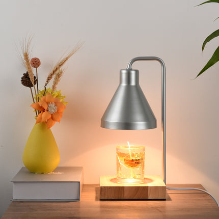 Lampe de table chauffe-bougie nordique avec fonction d'aromathérapie