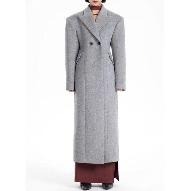 Abrigo elegante de lana para mujer