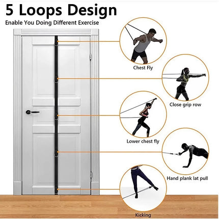 Sangle d'ancrage de porte améliorée pour bandes de résistance : accessoire de salle de sport portable