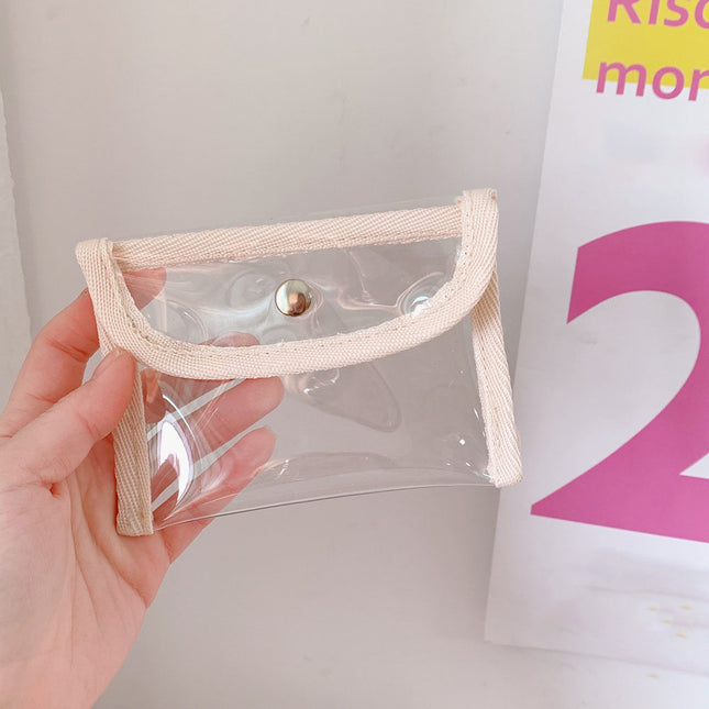 Bolsa de almacenamiento de cosméticos transparente para mujer