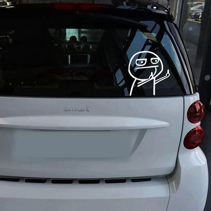 Reflective Middle Finger Car Sticker - Wnkrs