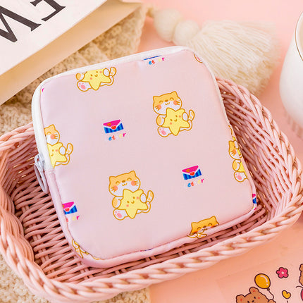 Organizador multiusos con temática de osos kawaii para cosméticos y productos sanitarios