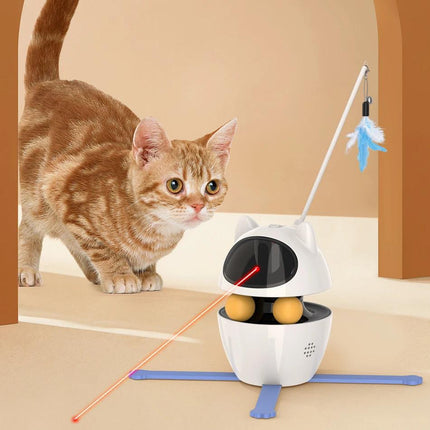 Jouet laser LED interactif 3 en 1 pour chat