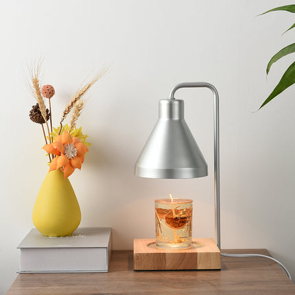 Lampe de table chauffe-bougie nordique avec fonction d'aromathérapie