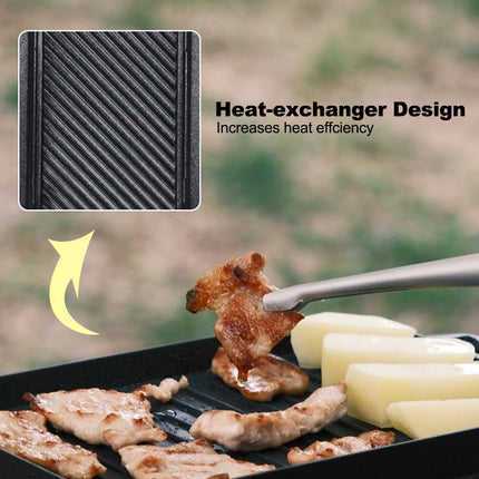 Juego de mini parrillas antiadherentes resistentes al calor para cocinar al aire libre