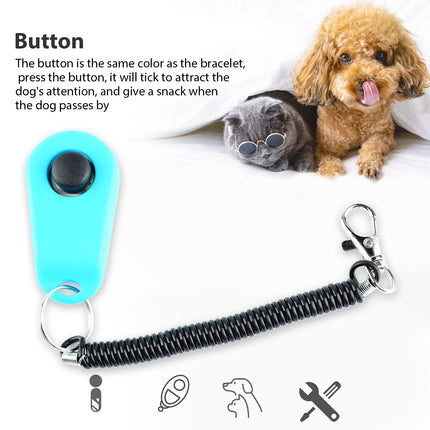 Clicker de dressage réglable pour chien avec dragonne