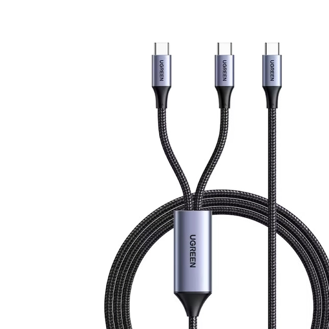 100W 2-in-1 USB C to USB C Cable