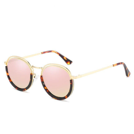 Gafas de sol polarizadas redondas vintage para mujer