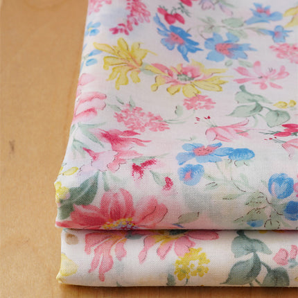 Handmade DIY Orchid Printed Cotton 60 Count Fabric Soft - Wnkrs