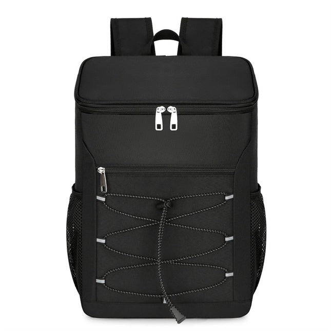 Mochila con cremallera y rayas reflectantes, aislamiento térmico y aislamiento térmico