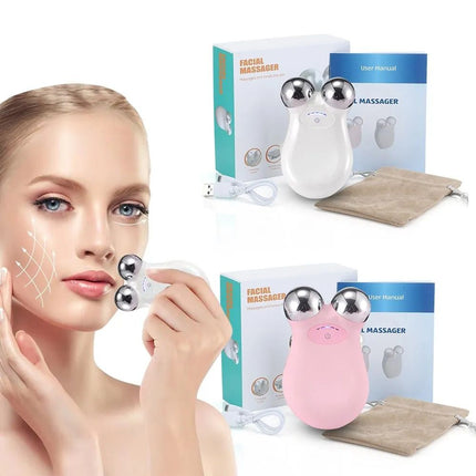 5-Gear Rechargeable Face Massager: Electric Micro-Current & 3D EMS Firming Technology - Wnkrs