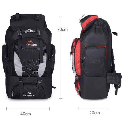 Mochila de aventura al aire libre de 80 l