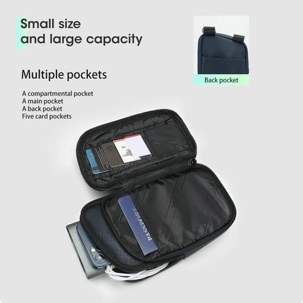 Mini bolso bandolera impermeable para hombre