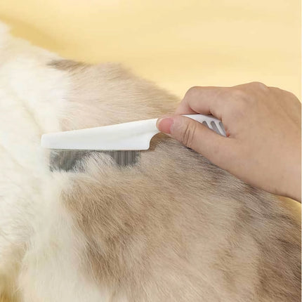 Peigne anti-puces pour chats et chiens – Outil de toilettage pour l'élimination des puces et le massage