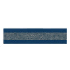 Petites vagues aux bords bleus / 120x32cm