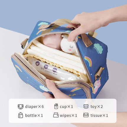 2in1 Portable Diaper Changing Bag with Waterproof Changing Pad - Wnkrs