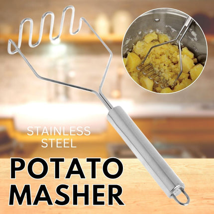 Stainless Steel Handle Potato Masher & Ricer Mash Potatoes Vegetables Tool - Wnkrs