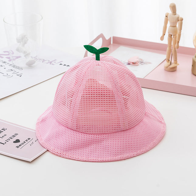 Chapeau d'été en maille pour bébé coréen - Casquette respirante pour enfants