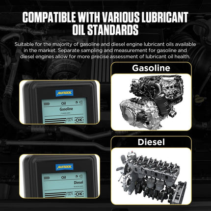 Advanced Engine Oil Quality and Temperature Tester for Gasoline and Diesel Cars - Wnkrs