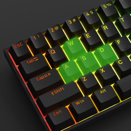 61-Key Wired Mechanical Gaming Keyboard with Rapid Trigger and RGB Backlight