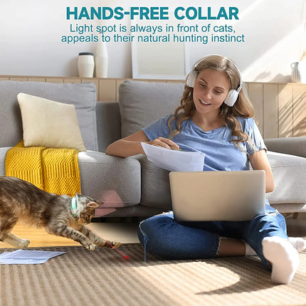 Collier laser intelligent pour chat - Jouet pour chat