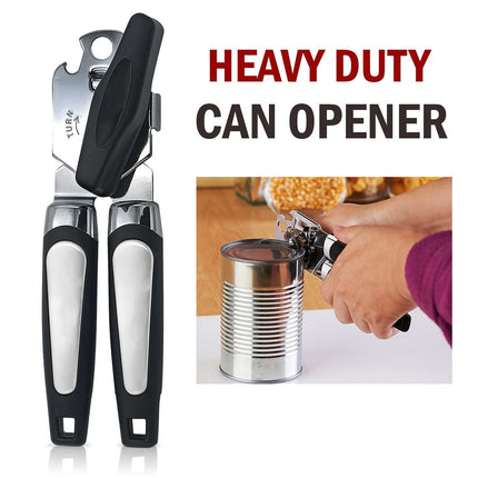 Manual Can Opener Smooth Edge Heavy Duty Stainless Steel Blades Beer Opener - Wnkrs