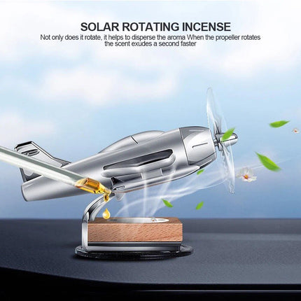 Solar-Powered Aircraft Car Air Freshener and Ornament - Wnkrs