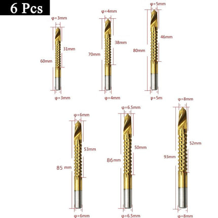 6 Pcs Twist Drill Bit Set - Wnkrs