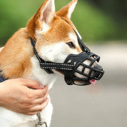 Muselière respirante anti-aboiement pour chiens de moyennes et grandes races