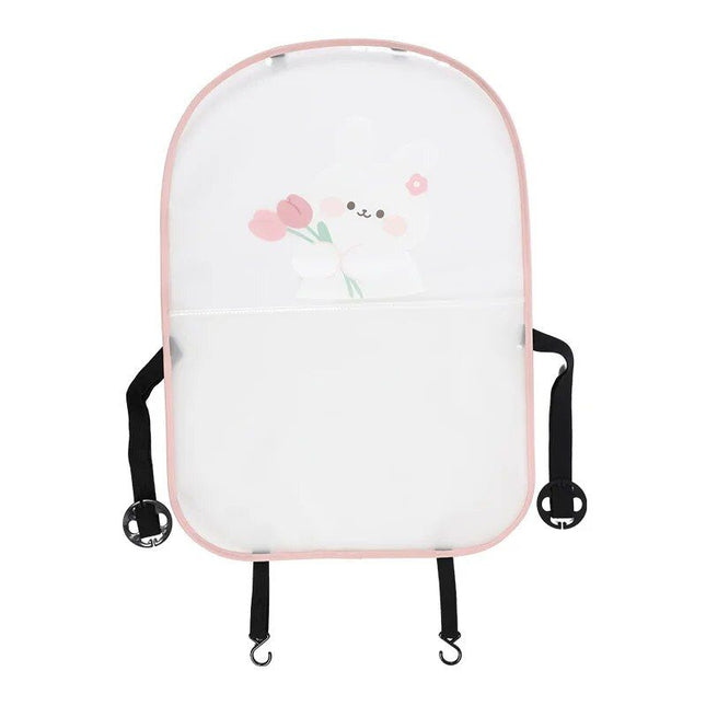 Cute Bear & Rabbit Cartoon Car Seat Kick Mat - Wnkrs