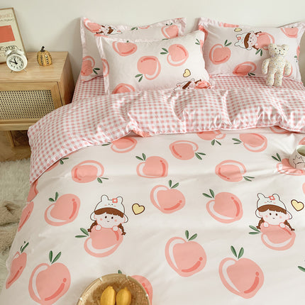 Four Piece Set Of Cute Cartoon Bed Sheets - Wnkrs