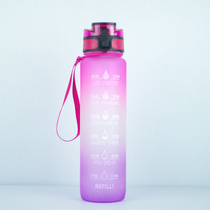 Transparent Flask Water Bottle 1000ml Bottled Kawaii Bottle Bpa Free Infuser Plastic Milk Sports Clear Water Bottle Kawaii Cup - Wnkrs