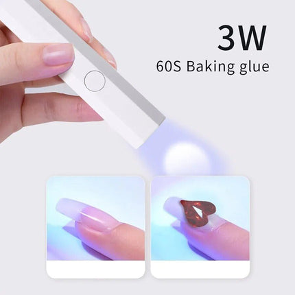 Compact UV LED Nail Dryer - Portable Mini Nail Lamp with USB Charging - Wnkrs